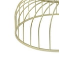 thumbnail image 5 of GDF Studio Modern Gold Metal Coffee Table with Clear Tempered Glass Top, 5 of 6