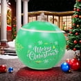 thumbnail image 3 of Giant PVC Christmas Decorated Ball Inflatable Outdoor Holiday Yard Decorations - Red Balloon with Letters (24 Inch, 60cm), 3 of 5