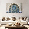 thumbnail image 2 of Elephant Stock Moroccan Tile Wall Art - Horizontal Multi Panel Canvas - Living Room Wall Decor - Architecture Multi Panel - Purple And Blue Decor - 74" x 48", 2 of 8