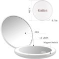 thumbnail image 4 of Compact Mirror 3.5" Rechargeable Pocket Mirror (White), 4 of 5