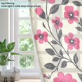 thumbnail image 4 of Yayeee Window Curtains Set of 2 for Living Room Light Filtering 63"x42", Pink Flowers, 4 of 7