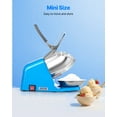 thumbnail image 2 of VEVOR Ice Crusher Machine, 286lbs Per Hour Electric 4 Blades Snow Cone Maker, Stainless Steel Shaved Ice Machine with Bowl and Cover, 300W 2000RPM Ice-Shaver for Home and Commercial Use, Blue, 2 of 9