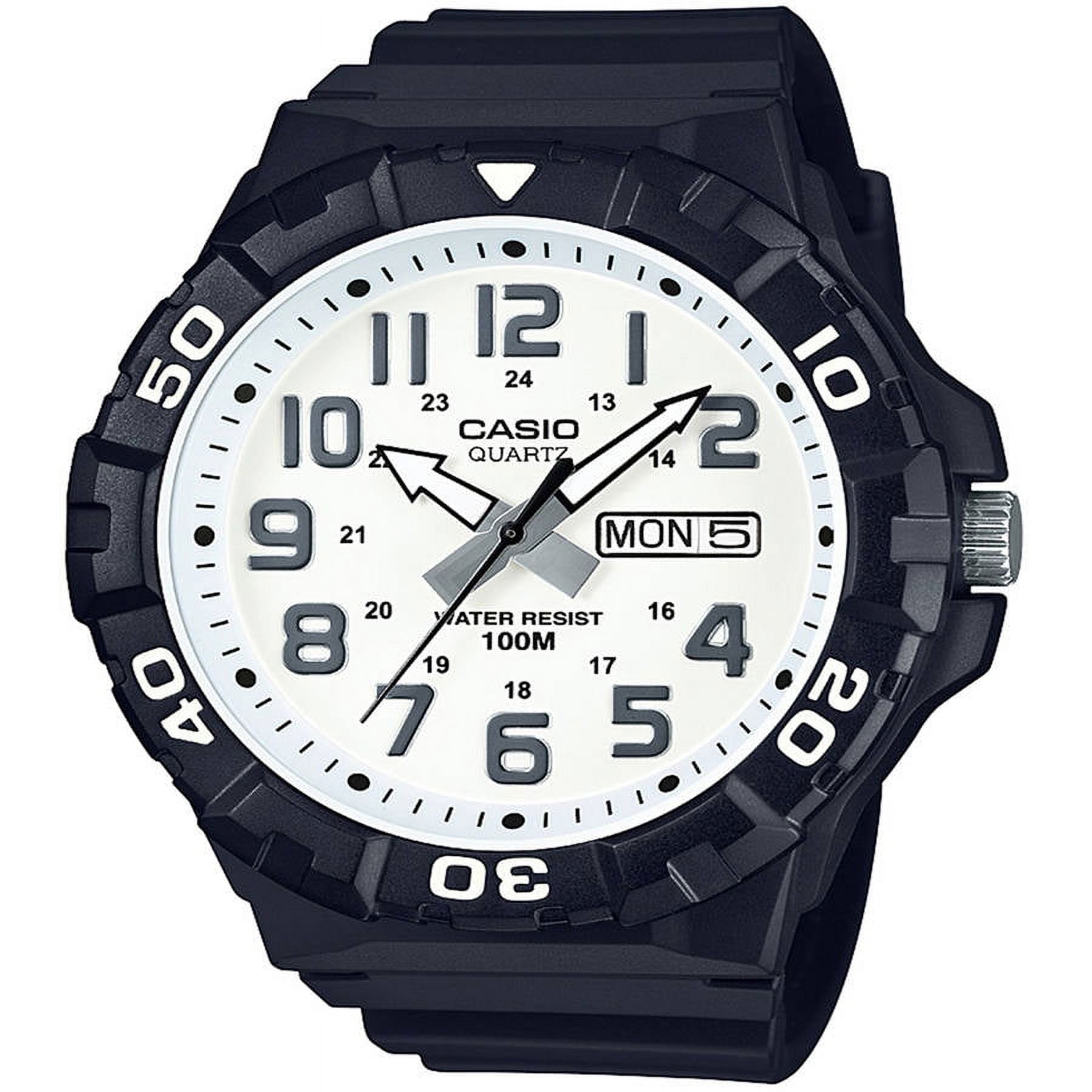 Casio Men's Oversized Dive Style Watch Black/White