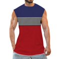 thumbnail image 1 of Cathalem Men's Mesh Active Athletic Tech Tank Top Sleeveless T-Shirt Summer Workout Vest Muscle Tee,Red L, 1 of 4