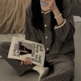 thumbnail image 3 of Pijamas grises de manga larga para mujer, conjunto de ropa de estar por CASA DE conejito, estilo princesa dulce, Otoño, 2024, 3 of 5
