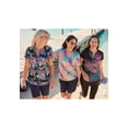 thumbnail image 5 of Swim 365 Women's Plus Size Longer-Length Notch-Neck Short-Sleeve Swim Tunic, 5 of 5