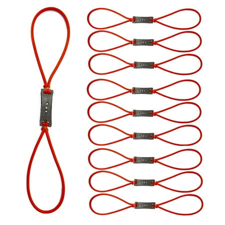 10 pcs Heavy Pull Slingshot Replacement Rubber Bands Professional Slingshot Replacement Band (Red)