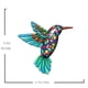 thumbnail image 3 of Adorno de pared de colibrí de metal | Escultura para valla de jardín exterior | Decoración colgante de pájaros para el hogar, patio, jardín | Adorno de pared de pájaros de metal decorativos, 3 of 3