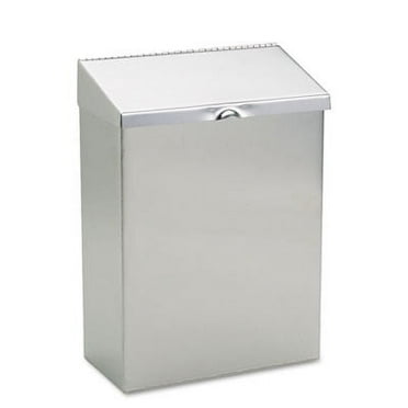 1Pc HOSPECO Wall Mount Sanitary Napkin Receptacle, Stainless Steel (ND1E)G7