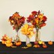 thumbnail image 5 of Nvzi 3 calabazas artificiales para decoración, minicalabazas falsas con flores artificiales para Navidad, bodas, fiestas, centros de mesa (A2), 5 of 5