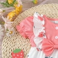 thumbnail image 5 of Baby Girls Sets Clothing Fruits Prints Short Sleeve Ruffles Jumpsuits & Rompers Clothes Daily-Wear, 5 of 6