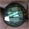 thumbnail image 2 of 12.50Cts Natural Golden Labradorite Round Cut Cabochon Loose Gemstone Z16, 2 of 2
