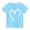 Blue, variant on JoyHoop Summer Short Sleeve Tops for Girls Casual Tunic Crew Neck T Shirts Tops