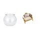 thumbnail image 1 of Adorno Transparente Para Pecera Pequeña, Cuenco Para Acuario, Jarrón, Mesa Para Oficina, Hogar, Plantas, Casa De Muñecas, Sofá De Madera En Miniatura, Modelo Artesanal, Muebles De, 1 of 8