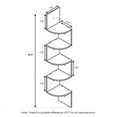 thumbnail image 6 of Furinno Contemporary 7.8 x 7.8 5-Tier Oak Floating Corner Shelf, 6 of 6