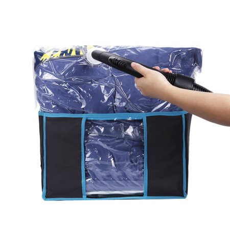 VICOODA Household Space Saver Vacuum Storage Solution Vacuum Bag Clothing Wardrobe Vacuum Compression Bag Foldable Storage Box to Protect Clothes, Pillows, Blanket, Duvets, Comforters,