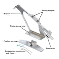 thumbnail image 4 of Baohd Fletching Jigs Stick Stainless Steel Adjustable Universal Bonding Feather Fletches Clamp Professional Hunting Accessories Silver, 4 of 8