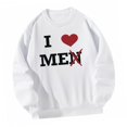 thumbnail image 2 of Sudadera para mujer, jersey, ropa de otoño, ropa de calle elegante, regalo, cuello redondo, camisetas de manga larga para caminar por la calle, , xxl, 2 of 10
