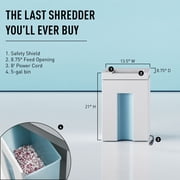 ideal 2265 Cross-Cut Deskside Paper Shredder,Shreds Staples/Paper Clips, P-4 Security