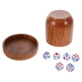 thumbnail image 2 of ColoMX 1 juego de dados de madera, vaso agitador de dados, vasos de dados de barra con tapas y dados para juegos de mesa nocturnos, recuerdos de fiesta, 2 of 8