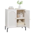 thumbnail image 7 of SinCiDo Wooden Bathroom Floor Cabinet with Adjustable Shelf, Modern Fluted Arched Freestanding Bathroom Storage Cabinet for Bathroom, 7 of 7