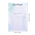 thumbnail image 7 of GOOHOCHY 50pcs Customer Information Sheets Client Profile Record Cards For Small Businesses Safety Information Cards Information Instructions Cards, 7 of 7