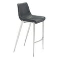thumbnail image 2 of Magnus Barstool (Set of 2) Black & Silver, 2 of 8