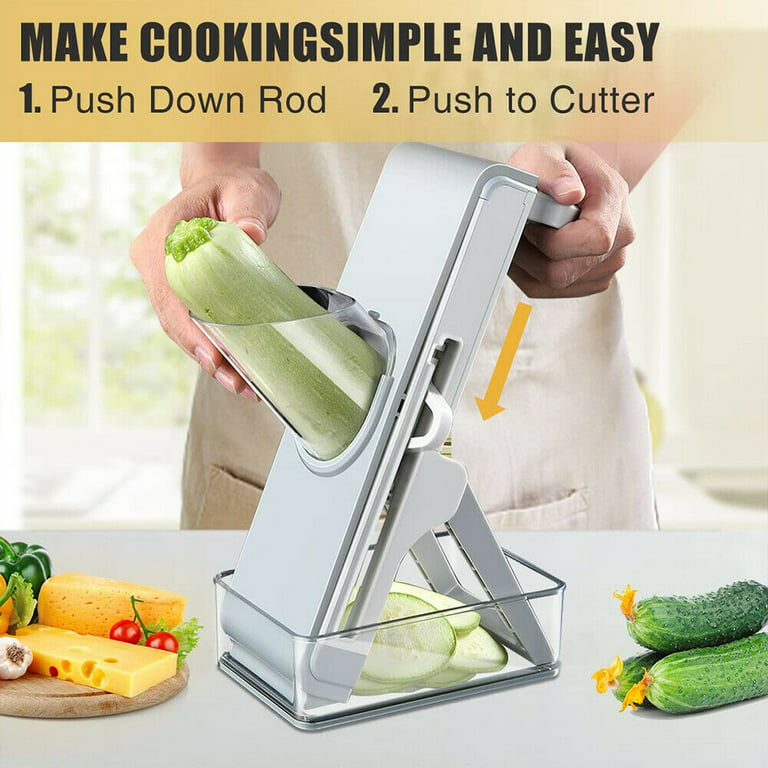 Vegetable Cutter Safe Mandoline Slicer TikTok Adjustable Vegetable Chopper  Multi-purpose Food Vegetable Slicer for Kitchen