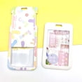 thumbnail image 6 of Office School Flower graffiti Name Tags Card Bag Protective Cover Bank Credit Card Handrope Card Holder Badge Holder Bus Card Case ID Card Sheath 12, 6 of 8
