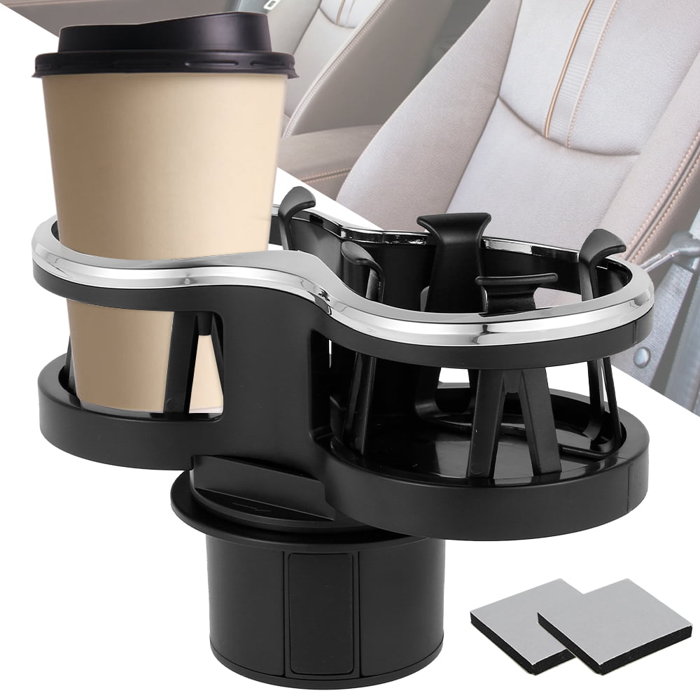 HOTBEST Car Cup Holder Extender 2 in 1 Car Drink Holder Expander Adapter  with Adjustable Base ehicle-Mounted Dual Cup Holder 