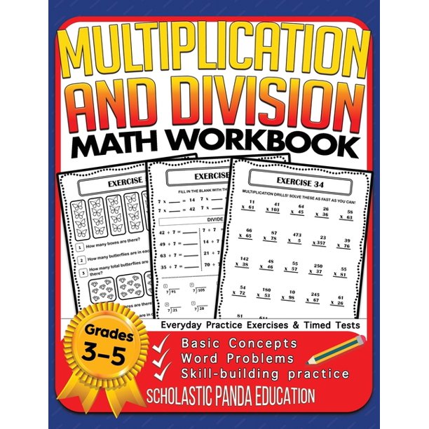 success with math multiplication and division math workbook for 3rd 4th 5th grades basic concepts word problems skill building practice everyday practice exercises and timed tests series 1 edition 2 paperback walmart com