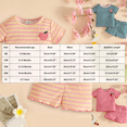 thumbnail image 3 of 12-18 Months Toddler Toddler Girl Outfits Short Sleeves T Shirt Tee Tops + Shorts Cute Outfits Set for 0 6 12 18 24 M 1t 2t 3t 4t 5t 6t Pajamas & Dailywear Set Girls Green Tracksuit, 3 of 5