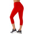 thumbnail image 1 of Pantalones de yoga ajustados de cintura alta para mujer - Pantalones cortos deportivos con forma de melocotón - M-L, 1 of 4