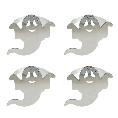 

4Pcs Spoof Napkin Ring Halloween Napkin Ring Ghost Napkin Ring Alloy Napkin Charm