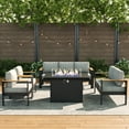 thumbnail image 4 of LayinSun Outdoor Aluminum Furniture Set with Fire Pit Table, Modern Patio Conversation Sets for Porch, Backyard, 4 of 9