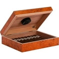 thumbnail image 3 of Quality Importers 20 Cigar Travel Humidor - Burl, 3 of 5