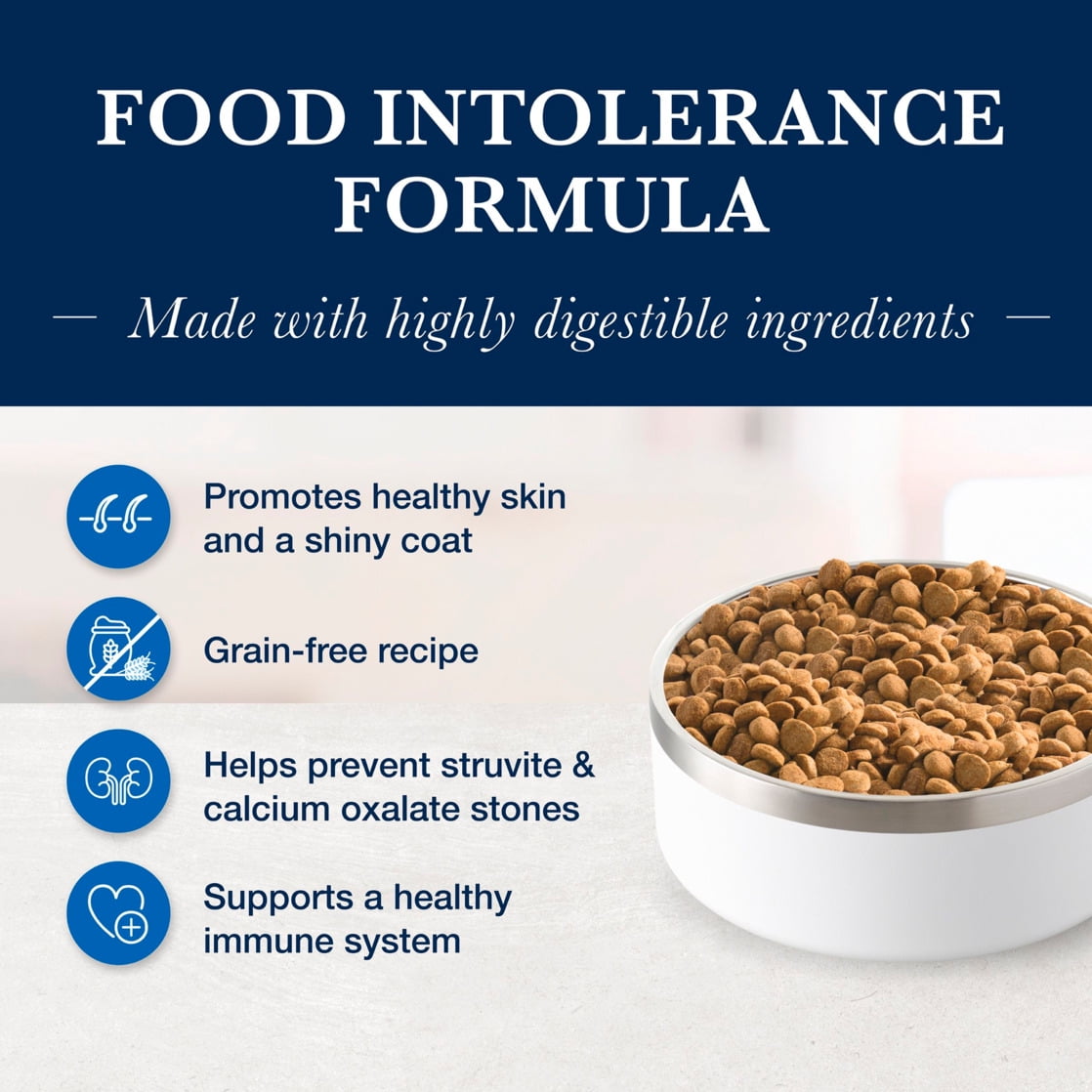 Blue Buffalo Veterinary Diet HF Hydrolyzed Food Intolerance Dry Dog Food, Salmon, 22-lb. Bag