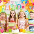 thumbnail image 5 of 3pack Imitated Burlap Pennant Banner, Multicolor Fabric Triangle Flag Bunting For Party Hanging Decoration, 5 of 5