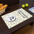 thumbnail image 2 of Placemat, Pioneer Flower Floral Print Pattern Place Mats Table Mat Set Of 2, PVC Washable Placemats for Party Kitchen Dining Decoration, 18x12 Inch, Fade Resistant, 2 of 6