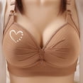 thumbnail image 2 of Wiyuqeen Bras for Women No Underwire Supportive Everyday Bras Plus Size Full Coverage Push Up Bralettes with Love Print, 2 of 5