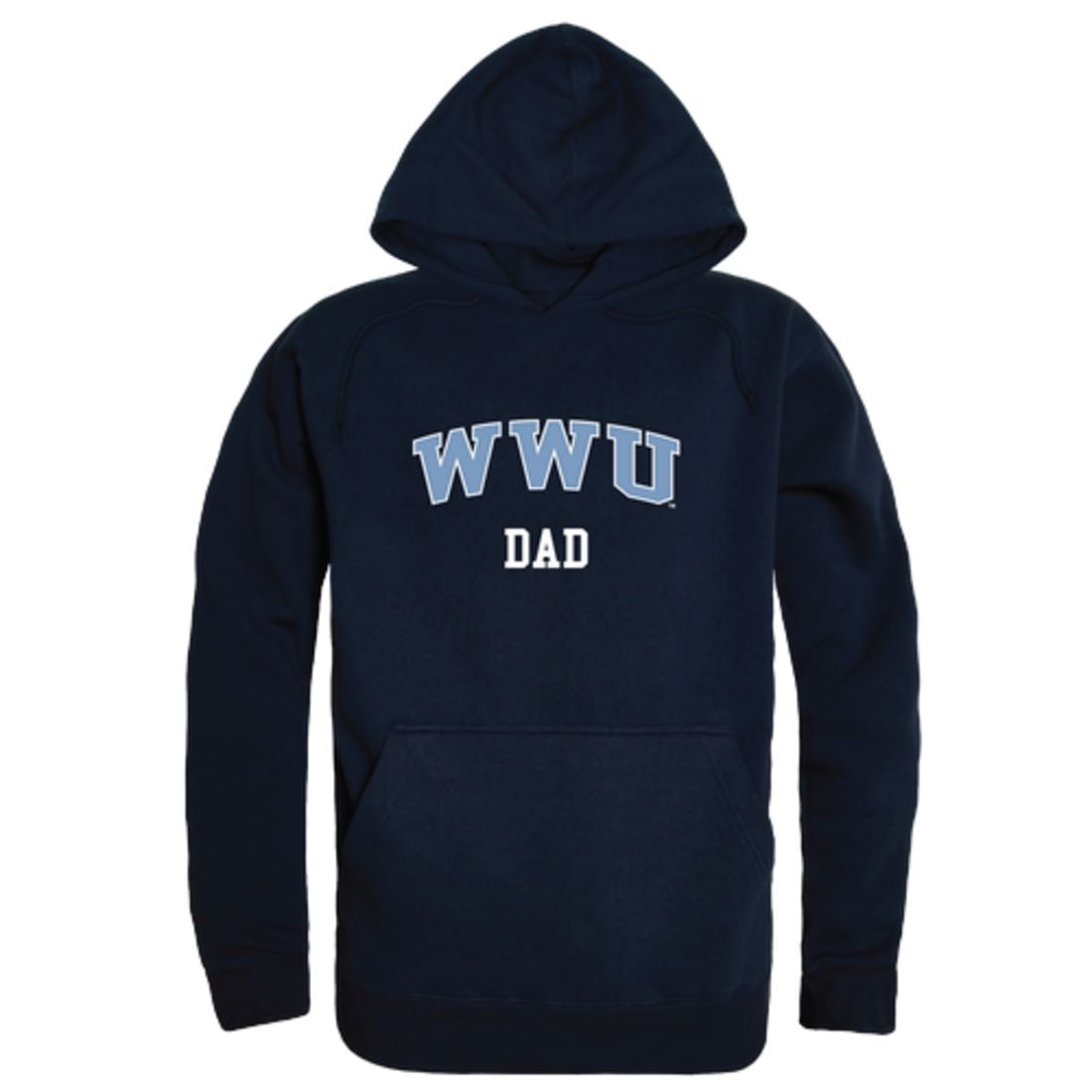 WWU Western Washington University Vikings Dad Fleece Hoodie Sweatshirts  Navy Small - Walmart.com