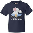 thumbnail image 3 of Inktastic My Gigi Loves Me to the Moon and Back Elephant Family Youth T-Shirt, 3 of 5