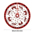 thumbnail image 3 of Luoshdecor Christmas Tree Skirt 35.4 in ,Winter Xmas Santa Pine Tree Snowflakes Tree Skirt Mat ,for New Year Xmas Party Home Decorations, 3 of 6