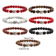 thumbnail image 3 of Qarigey de piedra natural portátil con estilo unisex antigua pulseras decorativas elásticas flexibles joyería cadena de mano Ropa, zapatos y accesorios Miscelánea tipo 6, 3 of 6