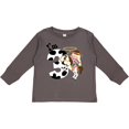thumbnail image 3 of Inktastic I'm Three-cowgirl Riding Horse Birthday Girls Long Sleeve Toddler T-Shirt, 3 of 5