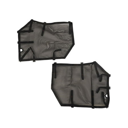 Rugged Ridge by RealTruck Fortis Tube Door Covers for Wrangler JL/JLU | Front, Black | 13579.53 | Compatible with 2018-2024 Jeep Wrangler JL/JLU