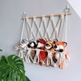thumbnail image 4 of Cheers Stuffed Animal Toy Storage Rack Wall Hanging Net Tassel Design Vivid Color Easy to Hang Toy Doll Storage Organizer Nursery Room Decor, 4 of 7