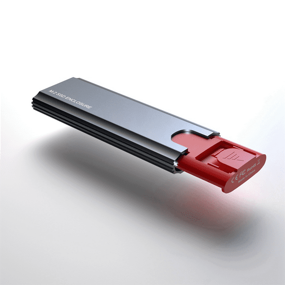 2X M2 SSD Case M.2 to USB 3.1 Gen 2 10Gbps NVMe SSD Enclosure for NVMe PCIE M Key/(B+M)Key SSD Hard Disk,M2 SSD Case OTG