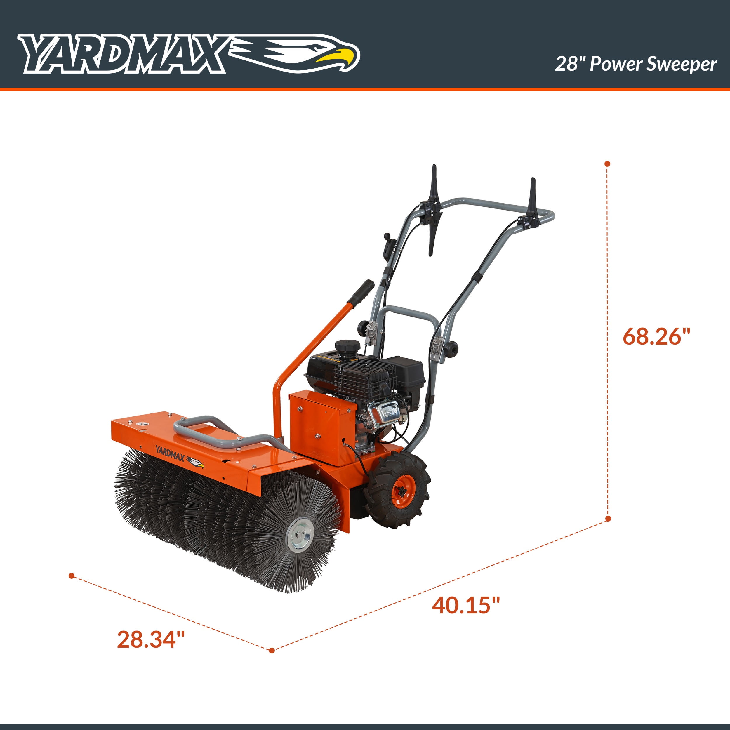 YARDMAX YP7160 Sweeper, 28