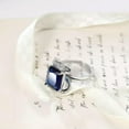 thumbnail image 6 of K-KED Cubic Zircon Women Wedding Delicate Jewelry Charm 925 Silver Filled Ring One Sz 6-10-9-Blue, 6 of 9